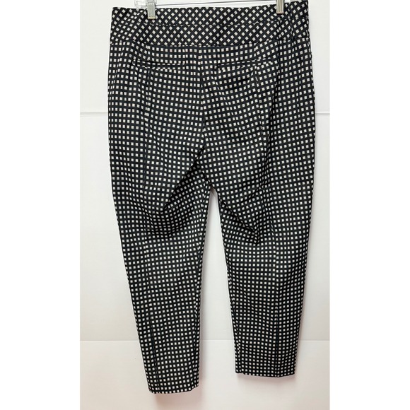 ELLE Chic Black & Grey Checkered Sleeveless Set Top & Pants Boho Sz L Preppy - Picture 5 of 15